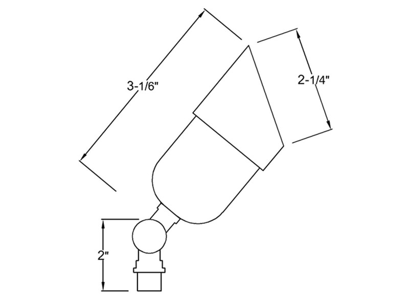 B312 brass landscape lighting
