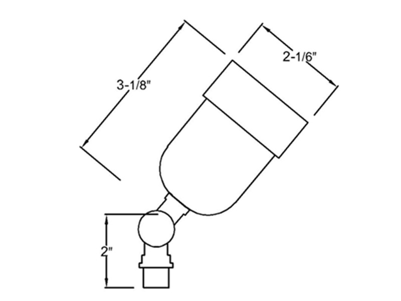 B3120 brass landscape lighting