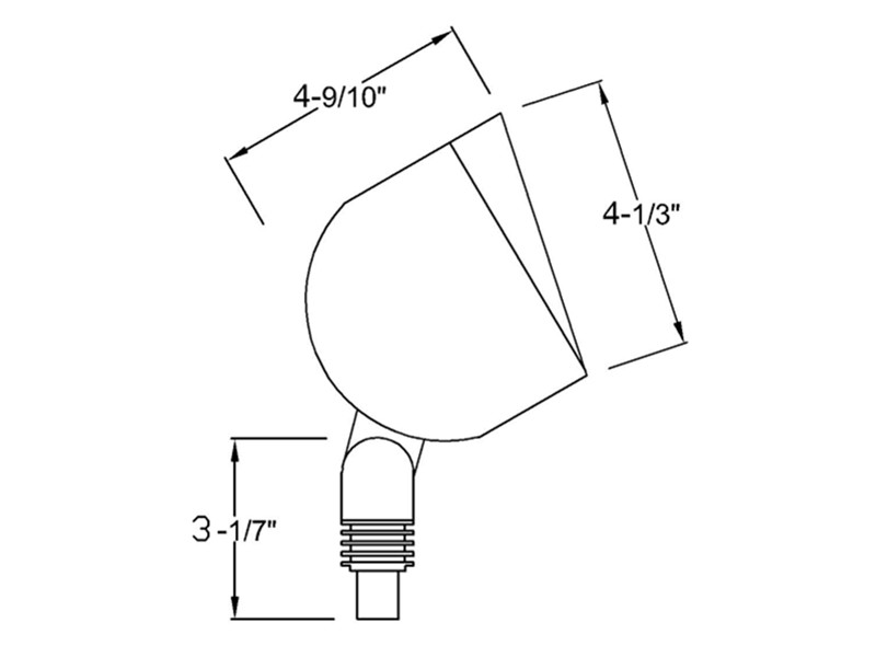 B353 brass landscape lighting