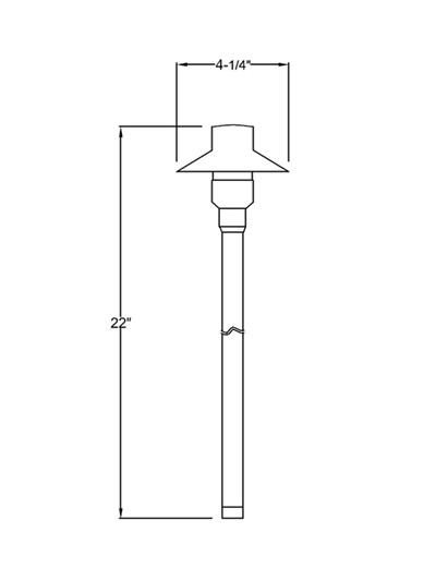 B3104 brass landscape lighting